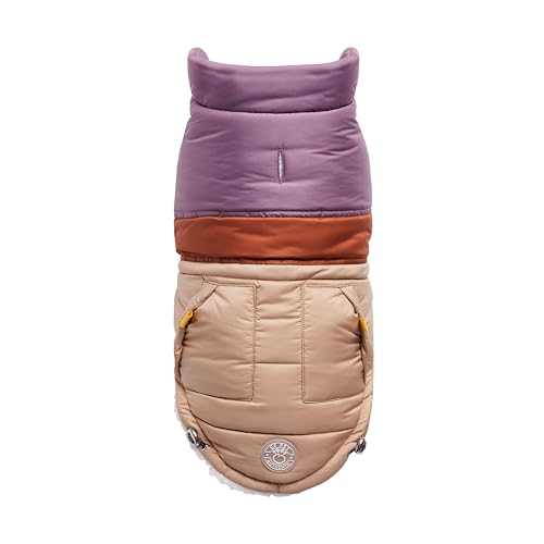 GF Pet Hunde-Pufferjacke, Elasto-Passform, Warmer Mantel für Hunde, wasserabweisend, gepolstert, Winter-Bomberjacke – Sand – Größe L von GF Pet