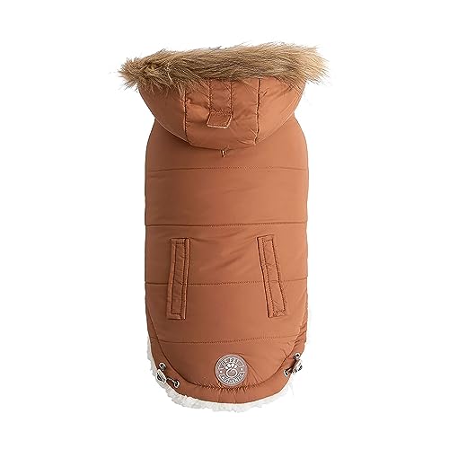 GF PET Urban Parka - Winddichter & Isolierter Wintermantel für Hunde - Stylische & Bequeme Parka Jacke - Verstellbare Passform - 3XL, Caramel von GF Pet