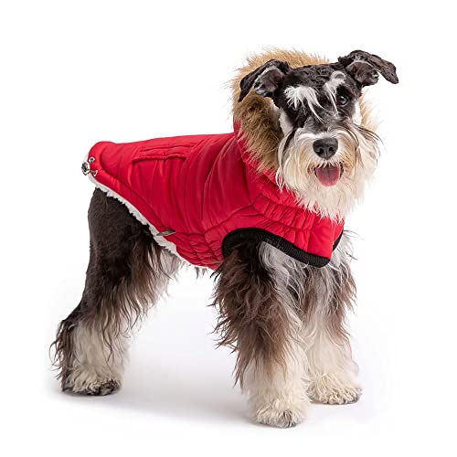 GF PET Urban Parka - Winddichter & Isolierter Wintermantel für Hunde - Stylische & Bequeme Parka Jacke - Verstellbare Passform - 3XL, Rot von GF Pet