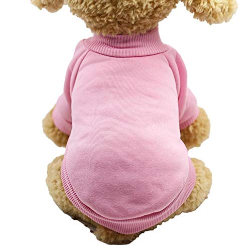 GFFGA Haustier Hunde Kleidung Hund Mantel Winter Welpen Hoodies Winter Hunde Mantel Hunde Kleidung Winter Hund Sweatshirt Komfort Hund Lieferungen-Pink, XL von GFFGA