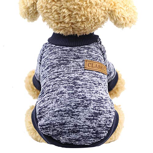 GFFGA Haustier Kleidung Haustier Overall Chihuahua Mops Haustiere Hunde Kleidung für kleine mittlere Hunde Welpen Outfit Französisch Bulldogge Welpen Hund Kostüm-Navy2, XL von GFFGA