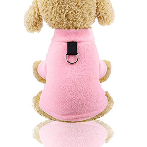 GFFGA Mode Hund Hoodies Haustier Kleidung für Katzen Kleidung Hund Pullover Haustier Overalls für Hunde Mantel Jacken Haustiere Katzen Reflective PetClothing-Pink, S. von GFFGA