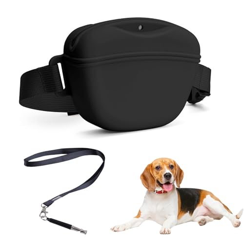 GFTCGK Leckerlitasche für Hunde, Hundepfeife, Futterbeutel Hundetraining, Leckerlibeutel für Hunde, Hundepfeife Rückruf, Hundeleckerli Tasche, Leckerchenbeutel für Hunde, für Haustier Training von GFTCGK