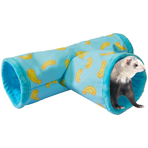 Frettchen Tee Tunnels Käfig Zubehör Tube Corner Hide Fleece Versteck Bett Hängematte Bett für Meerschweinchen von GGPIK