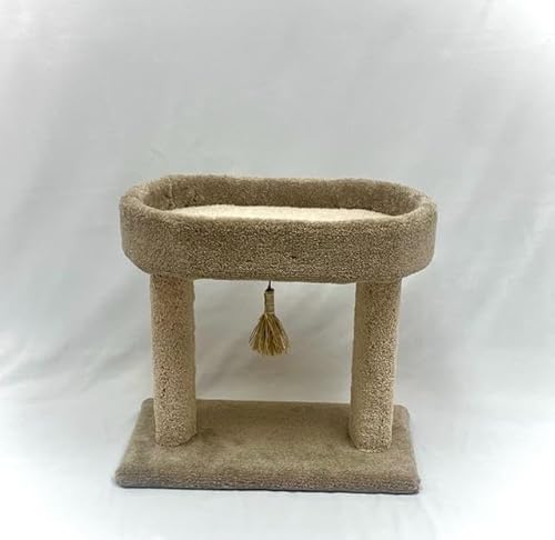 GIA Furniture Series Katzenwiege, Premium-Katzenmöbel zum Spielen, Entspannen und Kratzen, Beige, 1 Stück von GIA