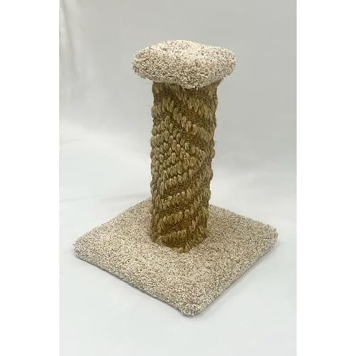 GIA Furniture Series Moderner Sisal-Kratzbaum, vertikaler und horizontaler Kratzbaum für Katzen und Kätzchen, kompaktes Design mit Stabiler Basis für gesunde Krallen und Möbelschutz von GIA