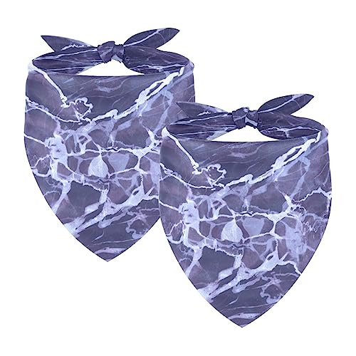 2Pcs Hunde Bandanas Hochzeit Foto Requisite Lätzchen Haustier Zubehör Haustier Schal Katzen Bandana für Hunde Welpen,Abstrakte lila Marmorstruktur von GIAPB