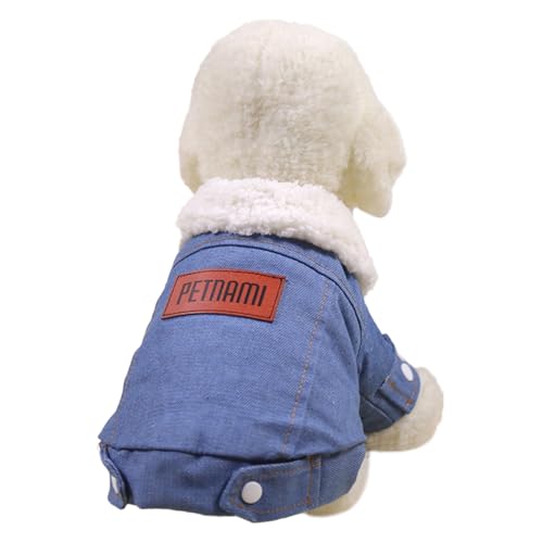 GIBZ Extra Warmer Hundewintermantel Hunde Fleece Sherpa Gefüttert Kaltwettermäntel Haustier Warme Jacke Gepolsterte Kleidung für Kleine Schwarz von GIBZ