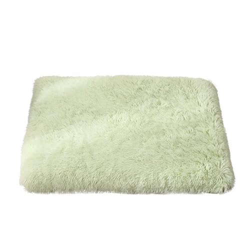 GIBZ Flauschig Hundematte, Warme Haustier Nest, Hundebett mit Wasserfest Memory Foam, Waschbares Kunstfell Plüsch Katzennest, Grün, 120x75x10cm von GIBZ