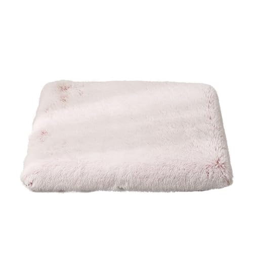 GIBZ Flauschig Hundematte, Warme Haustier Nest, Hundebett mit Wasserfest Memory Foam, Waschbares Kunstfell Plüsch Katzennest, Hell-Pink, 120x75x10cm von GIBZ