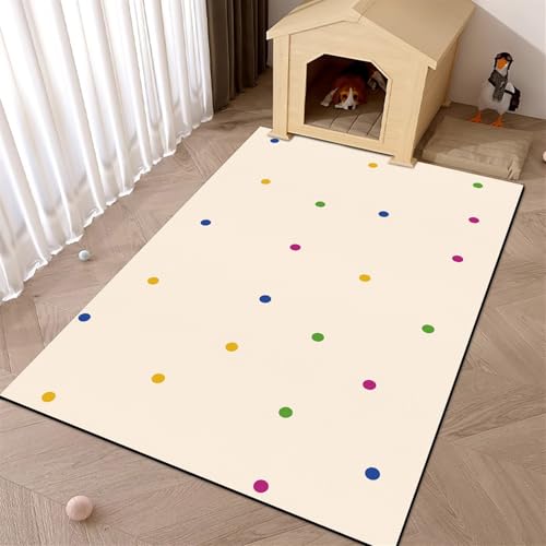 GIBZ Napfunterlage Großes für Katzen Hunde Futternapf Unterlage Futtermatte Rutschfestes Kunstleder Fütterung Matte Dicke 4 mm Stil 1 100x120cm von GIBZ