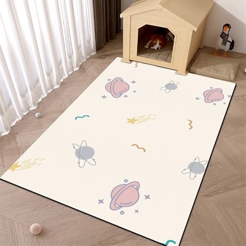 GIBZ Napfunterlage Großes für Katzen Hunde Futternapf Unterlage Futtermatte Rutschfestes Kunstleder Fütterung Matte Dicke 4 mm Stil 5 100x140cm von GIBZ