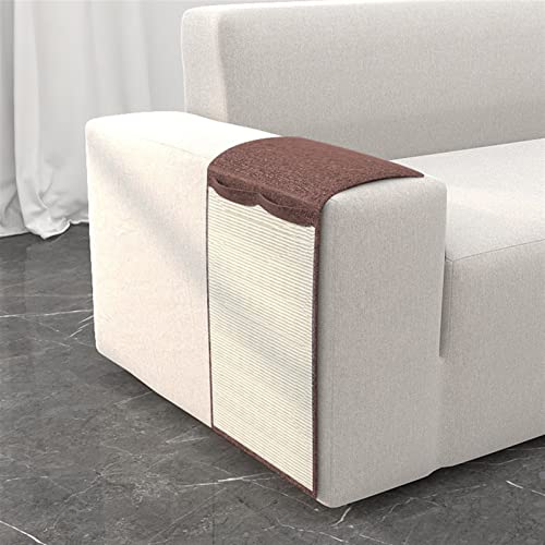 GIBZ Sisal Katze Kratzmatte für Sofa Ecke Stuhl Couch Protector Kratzschutz Langlebig für Indoor, Braun, S von GIBZ