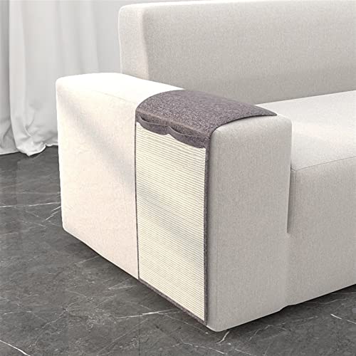 GIBZ Sisal Katze Kratzmatte für Sofa Ecke Stuhl Couch Protector Kratzschutz Langlebig für Indoor, Hellgrau, S von GIBZ