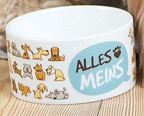 Gilde Futternapf "Alles meins Pfoten weg" Hundedesign von GILDE