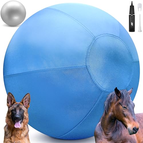 GILYX Herding Ball für Hunde - Unzerstörbarer Hundeball 63,5 cm - Große Hundebälle für Australian Shepherd Collie - Hundehüttenball - Pferdeball für Hunde - Herding Hundespielzeug - Himmel von GILYX