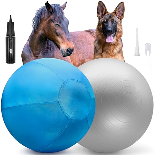 Hüteball für Hunde und Pferde – 63,5 cm Riesenball für Hunde Australischer Schäferhund Kauer Collie – Collieball Herding Spielzeug – Azurblau von GILYX