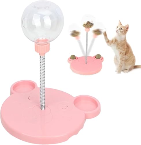 Leaking Treats Ball Pet Feeder Spielzeug, Katzen-Leckerli-Spender Ball, Hundeleckerli-Spender Spielzeug, Interaktives Katzen-Futterspender Spielzeug, Pet Slow Feeder Spielzeug Ball, Futterspender für von GINGER TECH