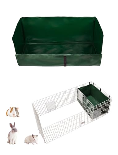 GINIDEAR Meerschweinchen-Käfigeinlage, Katzentoilette und Heufutterstation für Meerschweinchen, Kaninchen, Hamster, Igel, Frettchen und andere Kleintiere. Für die Küche des Mittelwestens 61 x 33 cm, von GINIDEAR