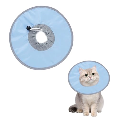 GIONAR Halsband für Katzen, Wiederherstellungshalsband für Katzen, verhindert Lecken und Kratzen, weich und verstellbar, für Kätzchen, Welpen nach einer Operation, um das Lecken von Wunden zu stoppen, von GIONAR