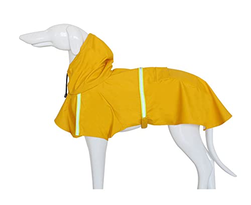 GIVBRO Hundemantel Regenmantel Hoodie Kleidung Haustier Outfit Jacke mit reflektierendem Streifen für kleine, mittelgroße und große Hunde Outdoor Sport von GIVBRO