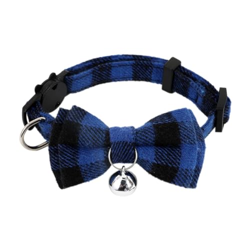 GIWFBQTR A-Cute Katzenhalsband für Kleine Welpen, Katzen, Hundehalsbänder, Schleife, Kätzchenhalsband, Schleife, Halskette mit Glöckchen für Hunde und Katzen von GIWFBQTR