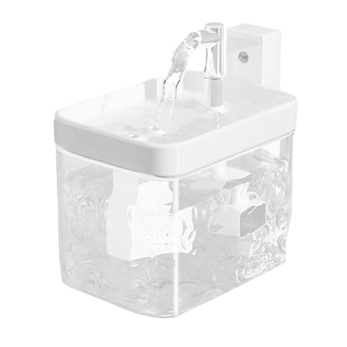 GIWFBQTR Automatischer Trinkwasser-Zirkulationsspender Kabelloser Induktionsbrunnen für Haustiere 1,5 L von GIWFBQTR