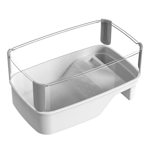 GIWFBQTR Transparentes Schildkröten-Aquarium mit Bereichen für Züchten, Füttern, Schwimmen, Sonnenbaden, Innengehege, Wasserkäfig, Lebensraum für Reptilien von GIWFBQTR