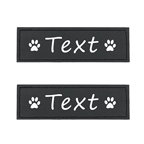 2 Stück Benutzerdefinierte Hundegeschirr-Halsband-Etikettenaufkleber, Personalisierte Hunde-Anti-Verlust-Geschirr-ID-Tag-Aufkleber, Benutzerdefiniertes Haustier-DIY-Geschirretikett, Haustier von GKRB