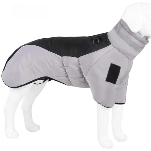 Outdoor Wind- Und Wasserdicht Reflektierende Hundejacke Kleidung Herbst Und Winter Verdickte Warme Haustierjacke Labrador Französische Bulldogge Deutscher Schäferhund Mops Jacke,B,6XL von GKRB