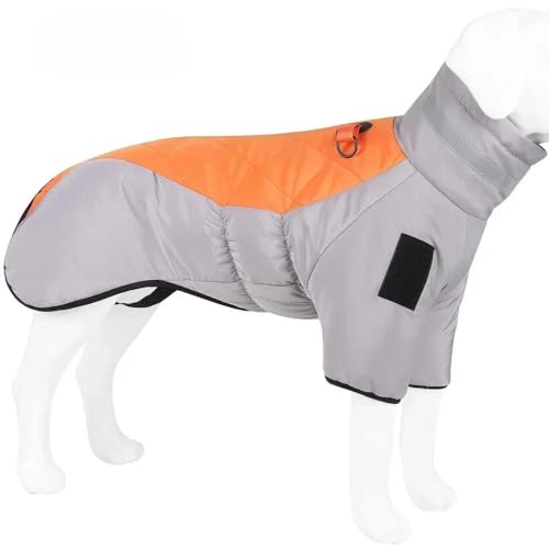 Outdoor Wind- Und Wasserdicht Reflektierende Hundejacke Kleidung Herbst Und Winter Verdickte Warme Haustierjacke Labrador Französische Bulldogge Deutscher Schäferhund Mops Jacke,D,6XL von GKRB