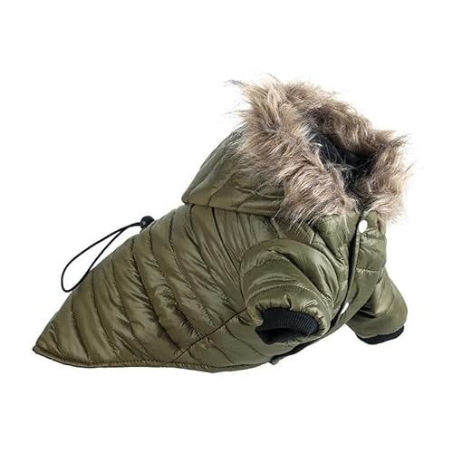 Winterverdickte Warme Hundejacke Für Den Außenbereich, Wasserdicht Und Winddicht, Haustier-Daunenjacke, Einfarbig, Haustier-Kapuzenpullover, Schneesichere Jacke, Weiche Und Bequeme Chihuahua von GKRB