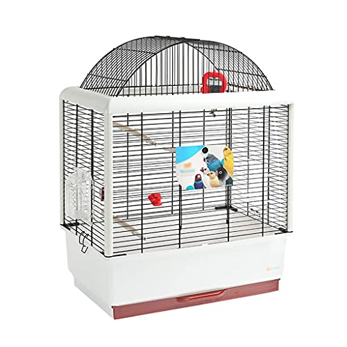 Tragbarer Vogelkäfig 25,1" H Großer Vogelkäfig Für Papageien, Tauben, Nymphensittiche, Conures, Sittiche, Wellensittiche, Finken, Unzertrennliche, Haustiere, Vogelkäfig M von GLETSF