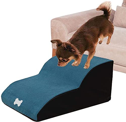 GLJY Haustiertreppe für Hunde und Katzen, leichte Haustierleitern, belastbar bis 55 kg, kleine Hunderampen für Schlafsofa | 25,4 cm von GLJY