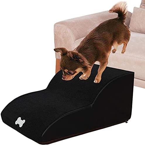 GLJY Haustiertreppe für Hunde und Katzen, leichte Haustierleitern, belastbar bis 55 kg, kleine Hunderampen für Schlafsofa | 25,4 cm von GLJY