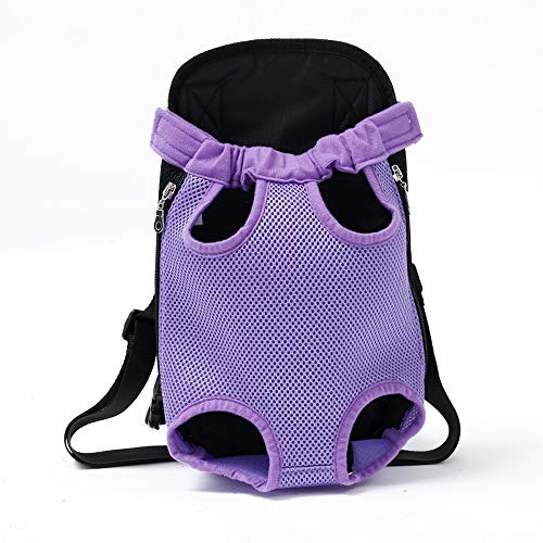 GLJY Transportbox Hund Rucksack Doppel Umhängetasche für Hund/Katze, verstellbare Satteltasche Harness für Small Medium Large Reisen Wandern,C,S von GLJY