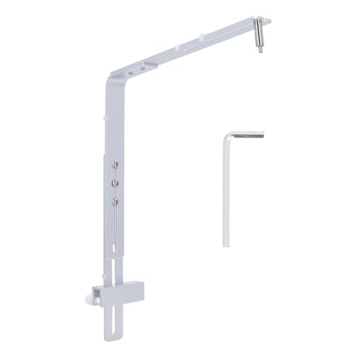 GLOGLOW Aquarium -Lichthalterung, Fischtankleuchtenhalter mit Aluminiumlegierung Zum Hängenden Lampenhöhenhöhe Aquarium Light Stand Kit, Geeignet für Vielseitige Verwendung (Silver) von GLOGLOW