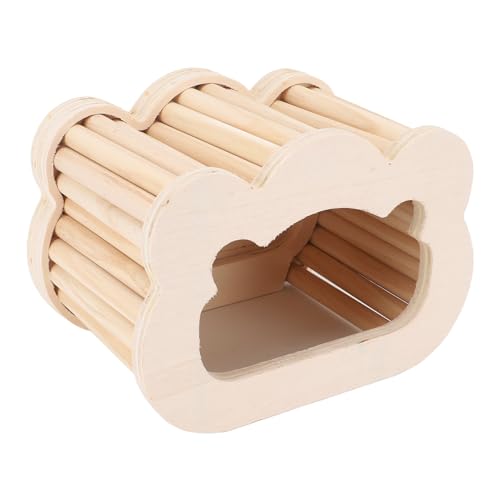 GLOGLOW Hamster -Versteck, Holz Hamster Hideaway House Cage Accessoires für Syrische Hamster Zwerg Rennmak Hedgehog Meerschweinchen und Andere Kleine Tiere von GLOGLOW