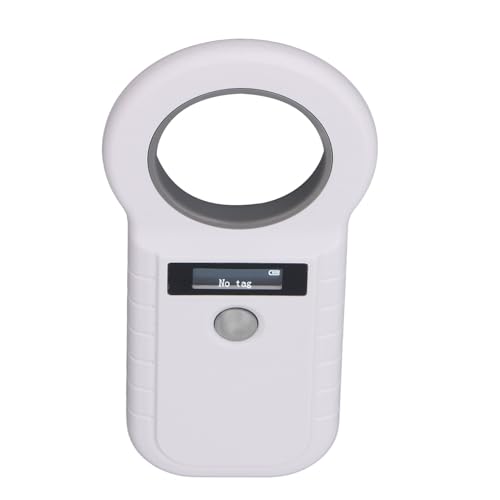 GLOGLOW Haustier-Mikrochip-Lesegerät, 134,2 K Dual-Frequenz, Tragbarer Haustier-Chip-Scanner, Wiederaufladbarer Tiermarken-Scanner, USB-Schnittstelle, Geeignet für Tierhandlungen, von GLOGLOW