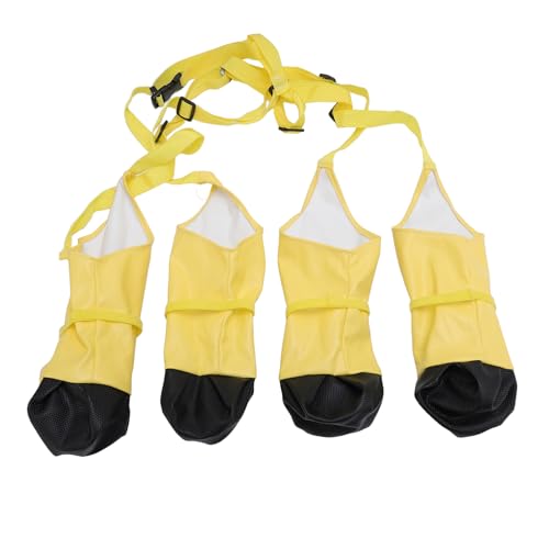 GLOGLOW Haustierstiefel mit Anti -Slip -Design, Hundeschuhe für das Gehen Im Freien Im Freien Wanderpfoten Protektor Ideal für Alle Jahreszeiten aus Polyestermaterialien (M) von GLOGLOW