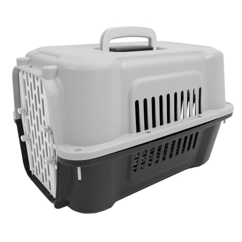 GLOGLOW Haustiertransportbox, ABS-Komfort, Hervorragende Belüftung, Robuste Haustiertransportbox mit Wasserdichtem Bett, Kompakte Reisetransportbox für Kleine Hunde und Katzen, für von GLOGLOW