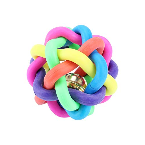 GLOGLOW Kauspielzeugball für Hundewelpen, Geeignet für Haustiere, Niedliches Design, Geschenkspielzeug, Extra Robustes Gummi, Welpenkauen, Fitness des Zahnfleisches, 6,5 cm, Spielball, von GLOGLOW