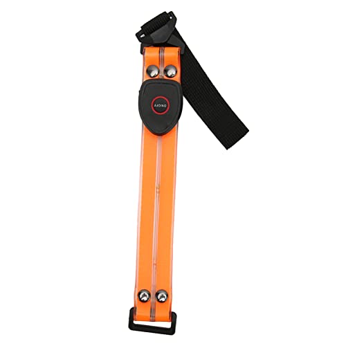 GLOGLOW Nachtsicherheits-Leuchtband, Wasserdichtes LED-Armband, Wiederaufladbar, EIN-Knopf-Steuerung, 3 Beleuchtungsmodi, Hohe Stromversorgungskapazität Zum Gehen (Orange) von GLOGLOW