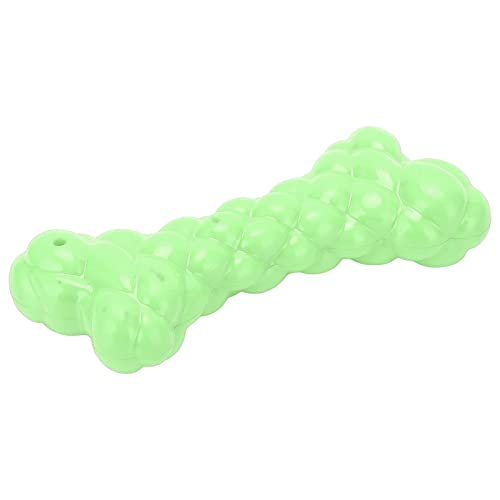 GLOGLOW Pet Chew Toys, Squeak Bone Hundespielzeug Zahnreinigung Quietschende Interaktive Hundeknochen[Grün] Kauspielzeug von GLOGLOW