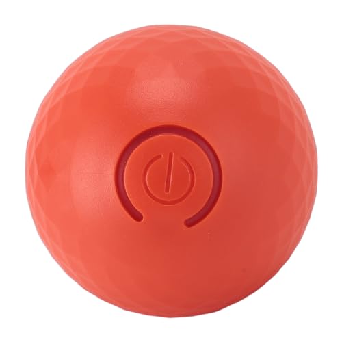 GLOGLOW Rollball für Welpen, Haustier-Apportierbälle mit Integriertem Mehrfarbigem Blitz und Bewegungssensor, Interaktives Hundeballspielzeug, Hundespielzeug, Ballwerferball, Weiches, von GLOGLOW