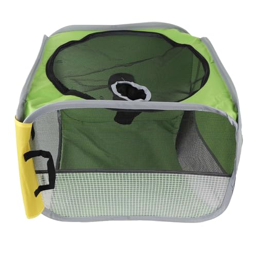 Haustier Trockenbox, Faltbare Tragbare Leichte Oxford Fabric Pet Trockenbox Multifunktional Wasserdicht Transparent Fenster Haustierkisten für Katzen Hunde von GLOGLOW