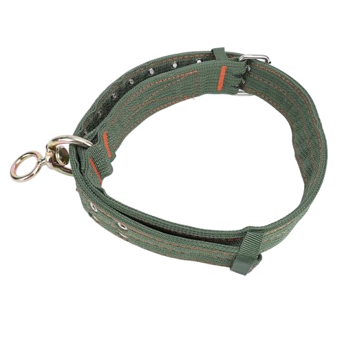 Kuhhalsband, Verstellbares Nylon-verdicktes Rinderhalsband, Kuhhalsband mit 2 Reihen Metallschnalle und Zugkette für Nutztiere, Pferd, Kuh, Ziege, Hund (Mittlere Größe) von GLOGLOW