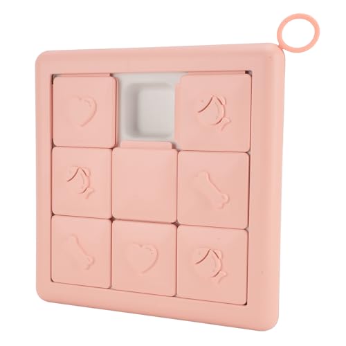 Langsam Fressende Hundenäpfe, Flacher Futternapf für Hunde, Langsamer Futternapf, Puzzle-Spielzeug, Rutschfester Futternapf für Hunde, kein Ersticken, Langsames Fressen, (PINK) von GLOGLOW