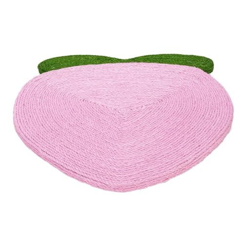 Pfirsichkatze Kratzkugel, Obstform Jute Dekoratives Spielzeug mit Kletterspiel Kratzfähigkeiten für Möbel für Wohnzimmer Schlafzimmer Pfirsichkatze Kratzkugel, Obstform Jute Dekoratives Spielzeug mit Kletterspiel Kratzfähigkeiten für Möbel für Wohnzimmer Schlafzimmer von GLOGLOW