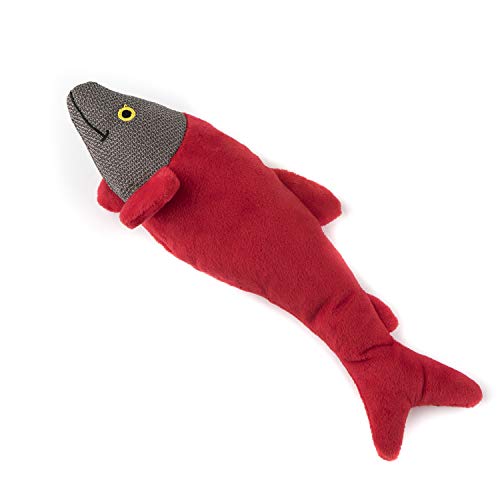 GLORIA 8432288111437 Hund Stofftier - rote Farbe - Größe 29cm - Name Fish Leed - mit Squeacker, Rojo von GLORIA LO MEJOR PARA TU MEJOR AMIGO